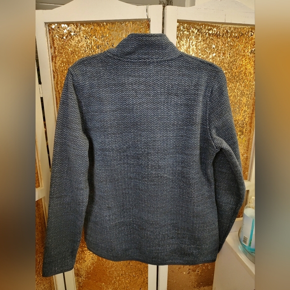 Orvis Fleece Lined Pullover 1/4 Button Navy Large New without Tags - Picture 12 of 16